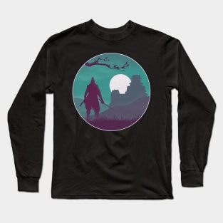 One-Armed Wolf Long Sleeve T-Shirt